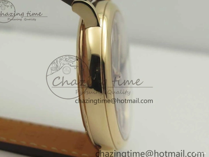 MIROTIME 0428 SportInspired Portofino IW458101 RG MK 1:1 Best Edition Gray Dial On Brown Leather Strap MIYOTA 7165